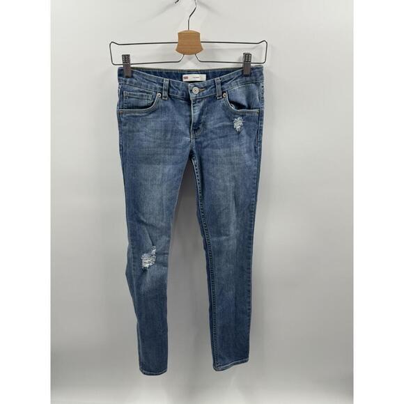 Levi's Distressed Blue Skinny‎ Jeans Five-Pocket Unisex Waist 36 - Picture 1 of 7